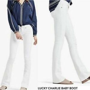 Lucky Brand Jeans - White Jeans - Charlie Baby Boot Cut size 0/25